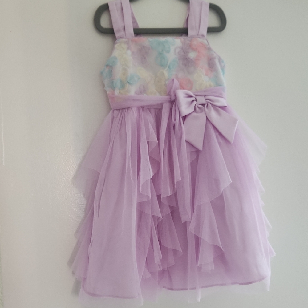 Jona Michelle Lavender and Pastel Floral Dress